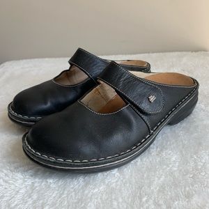 FINN Comfort Leather Maryjane Slide mules Shoes